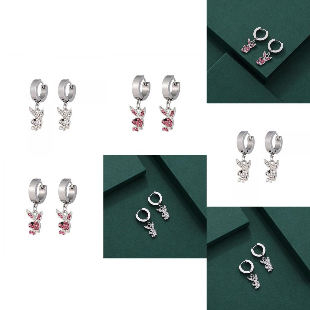 Stylish Creative Alloy Rabbit Earrings Women's Personalized Geometric Design
