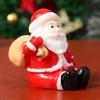 12pcs Mini Lovely Santa Claus Statue Ornament SantaClaus Figurine Christmas Garden Landscape Santa Claus Decor Xmas supply