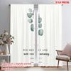 2pcs 2D Flat Printing Window Treatment Curtains His Mercies Are New Morning Polyester Without Electricity Seasonal Party &