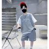 Fashion Boys Casual Suit New Children's Short-sleeved Shorts Suit Summer Handsome Two-piece Clothes Tide