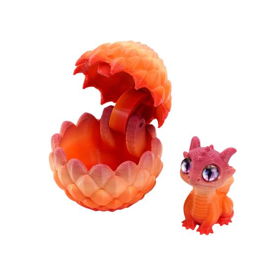 

3D Printed Dragon Egg with Dragon Inside Mystery Dragon Egg Fidget Toy Fantasy