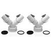 Easy Fit Y Drain Adapter for For Washing Machine and Dishwasher Systems