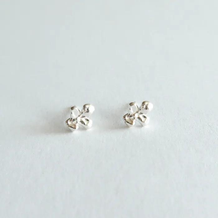 silver 925 Mini dry flower earring