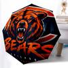Printed Chicago Bears Logo Folding Umbrella,Outdoor,Leisure,And Travel Umbrella,Durable Umbrella Fabric,Birthday And Holiday Gift