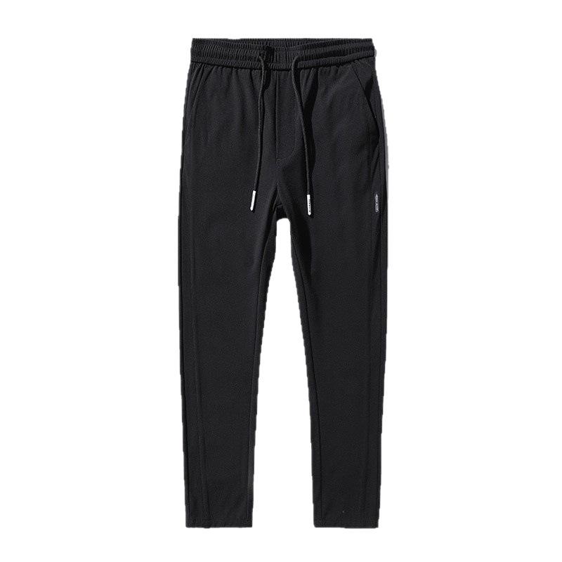 Men's Summer Ice Silk Quick-Dry Slim Fit Korean Style Straight Sports Pants