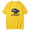 Japanese Anime Initial D Print Tshirts Tops Harajuku Casual Shirt Unisex Hiphop Fashion Streetwear Summer Mens Clothing