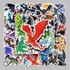 Evil Dragon Cartoon Stickers (50-Pack) – Waterproof, Decorative Stickers for Suitcases, Scooters, Laptops, Tablets, and Water Bottles