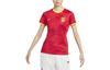 Soccer Jerseys Women's Gym Red Crew Neck Moderate DR4002-687