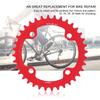32343638T BCD 104 Mountain Bike Steel Single Crank Chain Ring Repair Parts (Red 36T)