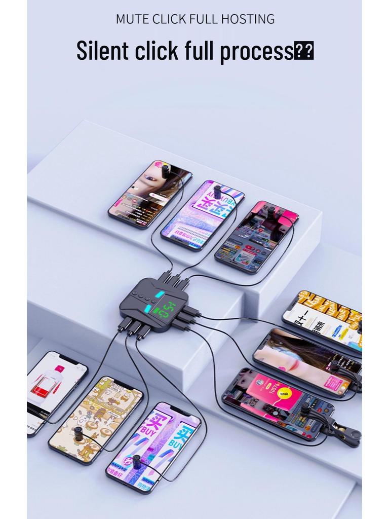Mobile Screen Auto Clicker for Live Streaming and Red Heart Engagement
