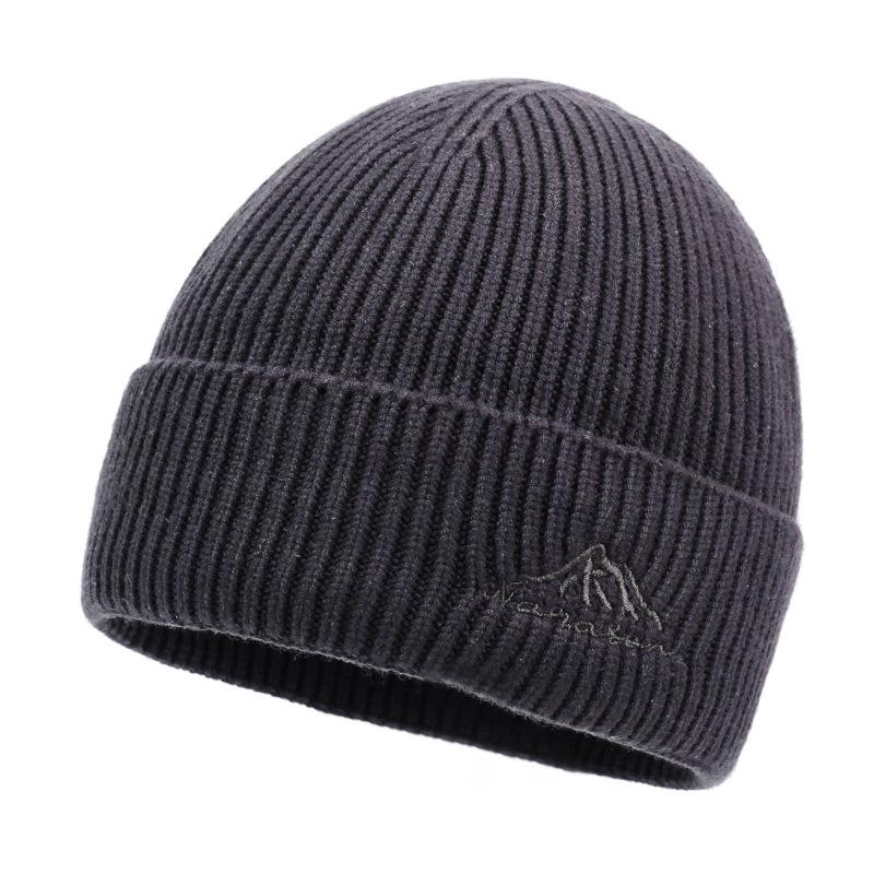 Outdoor Sports Knitted Hat Wool Hat Autumn Winter Warm Sleeve Cap