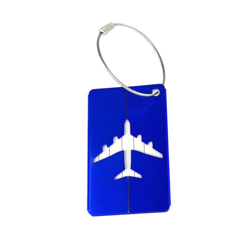 Airplane-Shaped Metal Luggage Tag and Dog Tag Business Gift