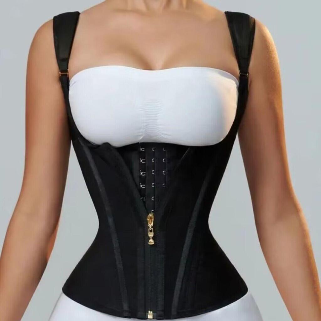 Platinum Edition Latex Waist Trainer: 15 Steel Bone Tummy Control Vest