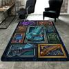 Steampunk Musical Instruments Pattern Rug Floor Mat for Living Room or Bedroom Soft and Comfortable Carpet a Gift for Birthday and Holiday.