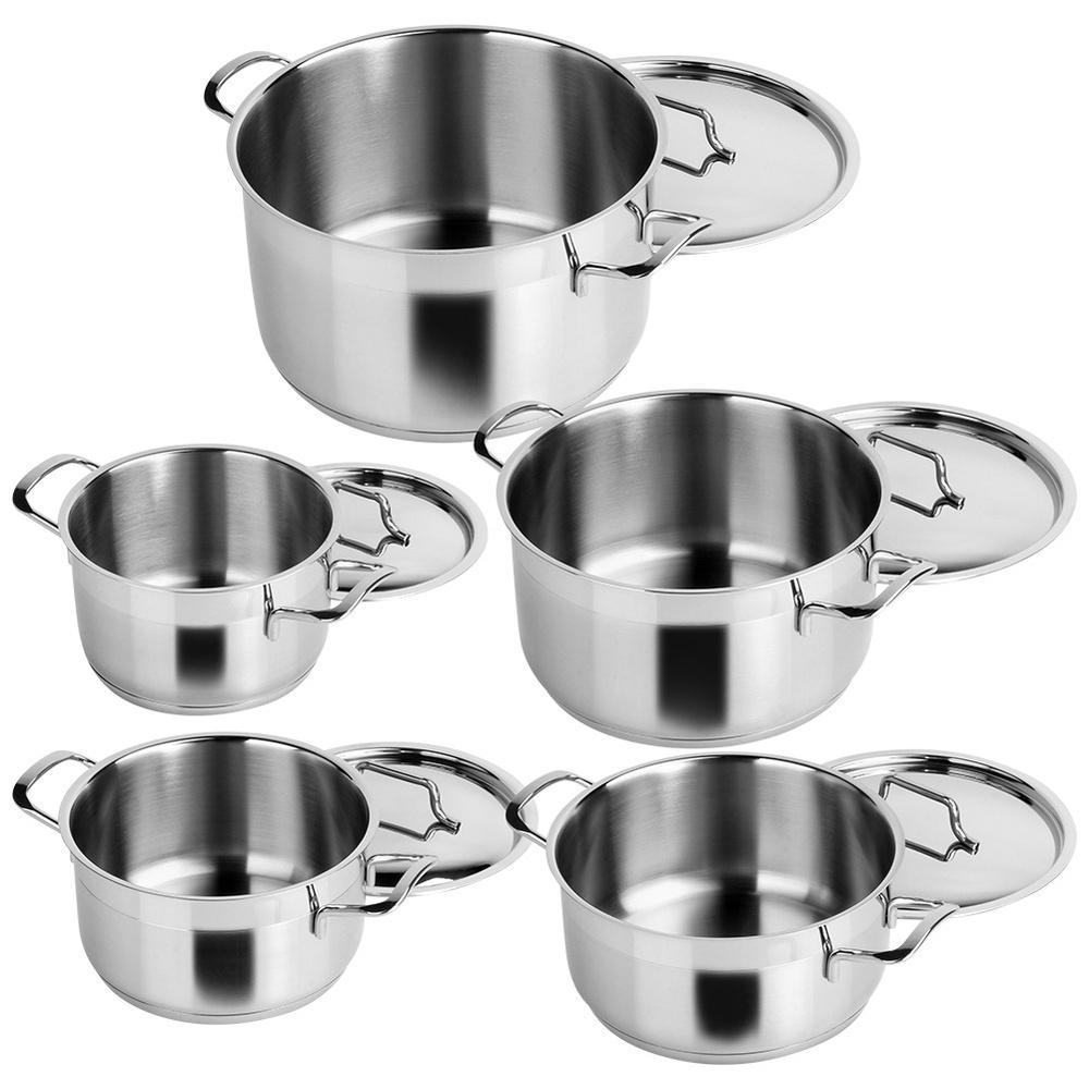 ANETT steel pot set 10 pcs.