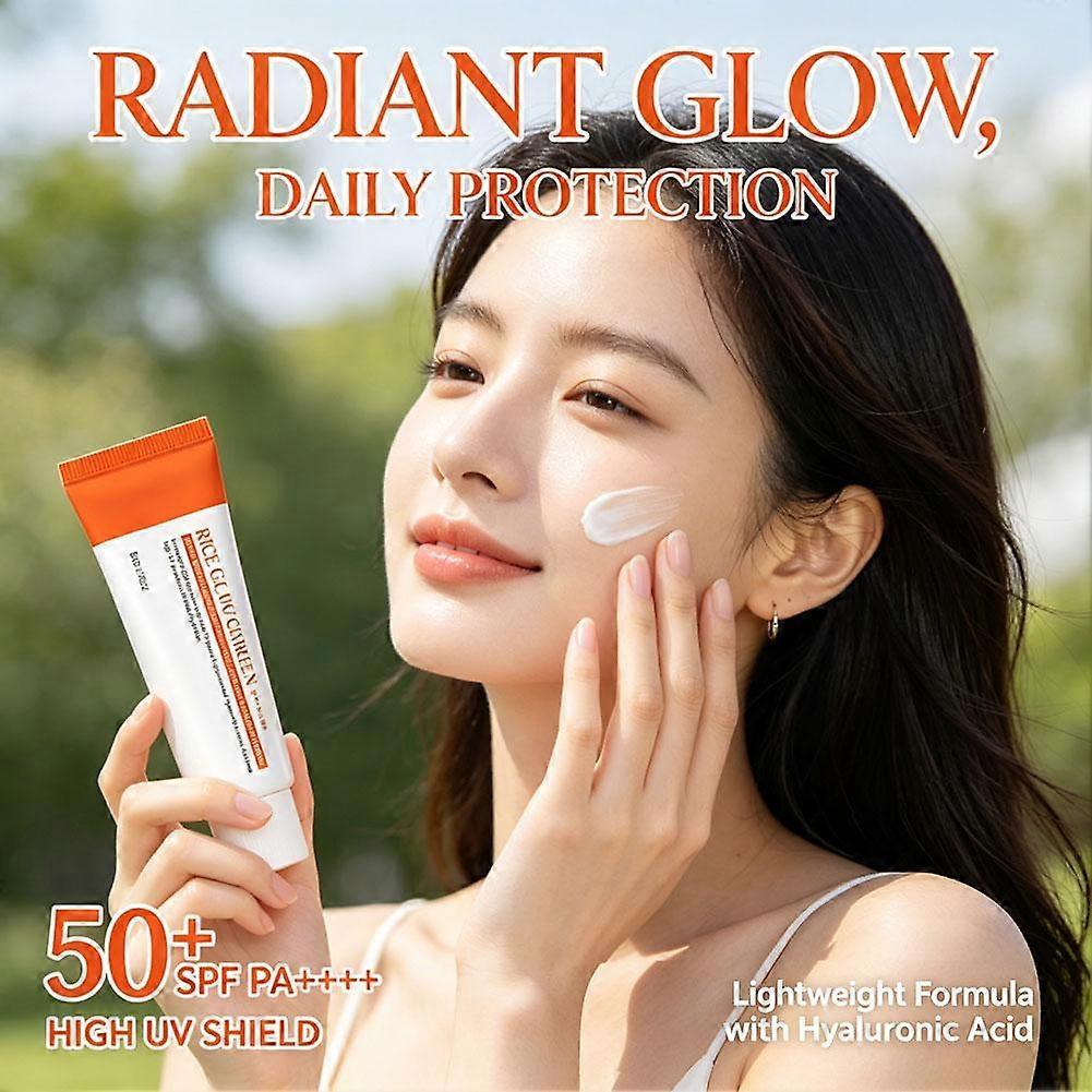 Rice Glow Sunscreen SPF50+ PA++++ Glass Skin Hydrating Moisturizer