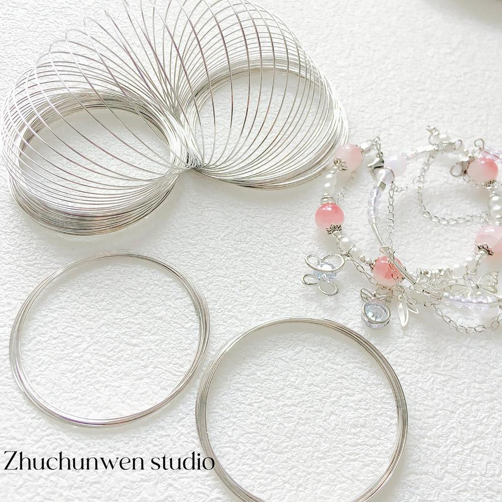 Pierścień z drutu ze stali pamięciowej do tworzenia bransoletek i pierścionków z koralików perłowych DIY