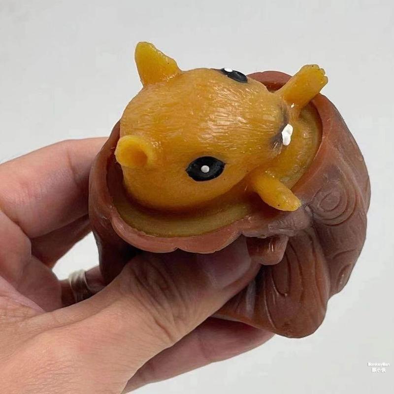 Novelty Evil Little Squirrel Toy Cup Tree Stump Pinch Ball Decompression Toy Funny Gadgets Stress Relief Fidget Toys Gift