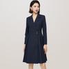 Women's Elegant Draped Suit Dress