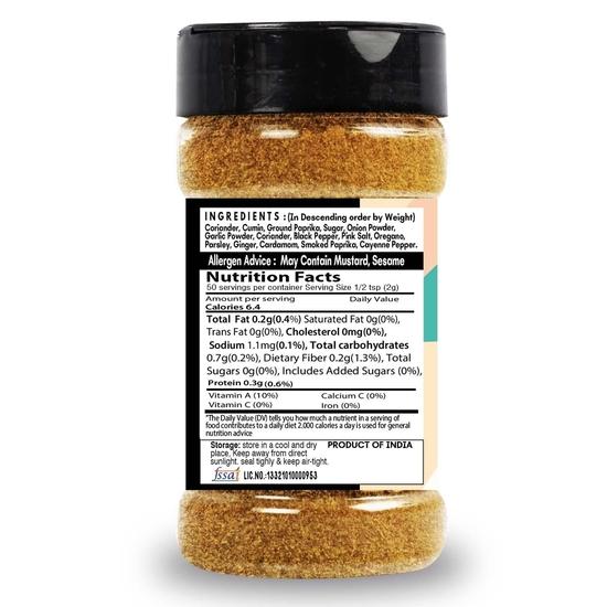 SARANZ Falafel-Mischung Exotische Würzmischung | Perfekt für Snacks | Hergestellt mit Kräutern und Gewürzen  (100 Gramm Streudose)