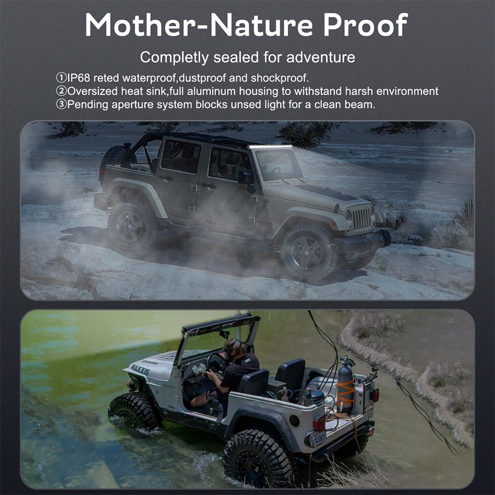 20inch 54w LED Work Light Bar Single Row Driving Lamp (Spotlight + Floodlight)