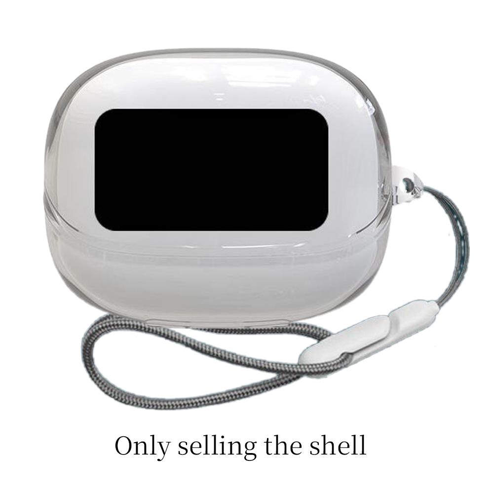 For UGREEN Tsix Magic Bluetooth Protective Case Earphones Clear Soft Case TPU Protective Cover with Lanyard Strap