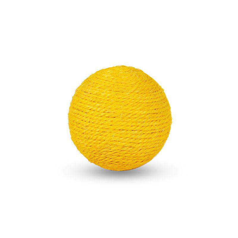 Extra Large Sisal Ball Cat Toy: Teething, Claw Grinding, Bite-Resistant, Self-Play Entertainment.