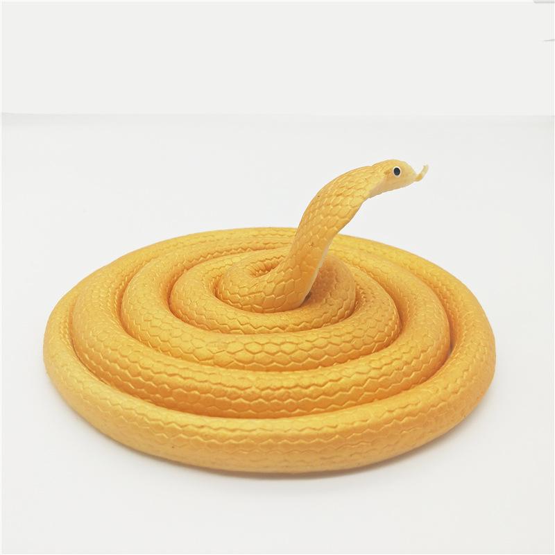 Children's Soft Rubber Toy - Large Green Fake Snake Prank Model
