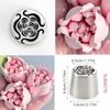 1pc Ruffled Petal Rose Large Flower Cake Russian Piping Nozzle DIY Valentine's Day Chrstmas Cake Decorating Stainless Steel Tips