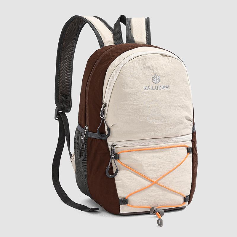 Schoolbag Outdoor Contrast Light Backpack Unisex Leisure Travel Sports Backpack Trendy Versatile Student School Bag