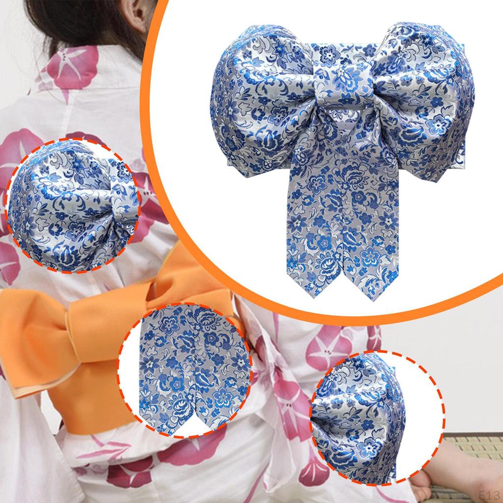 Japanese Kimono Bow Belt Cummerbund Sash, Portable Comfortable Lady Waist