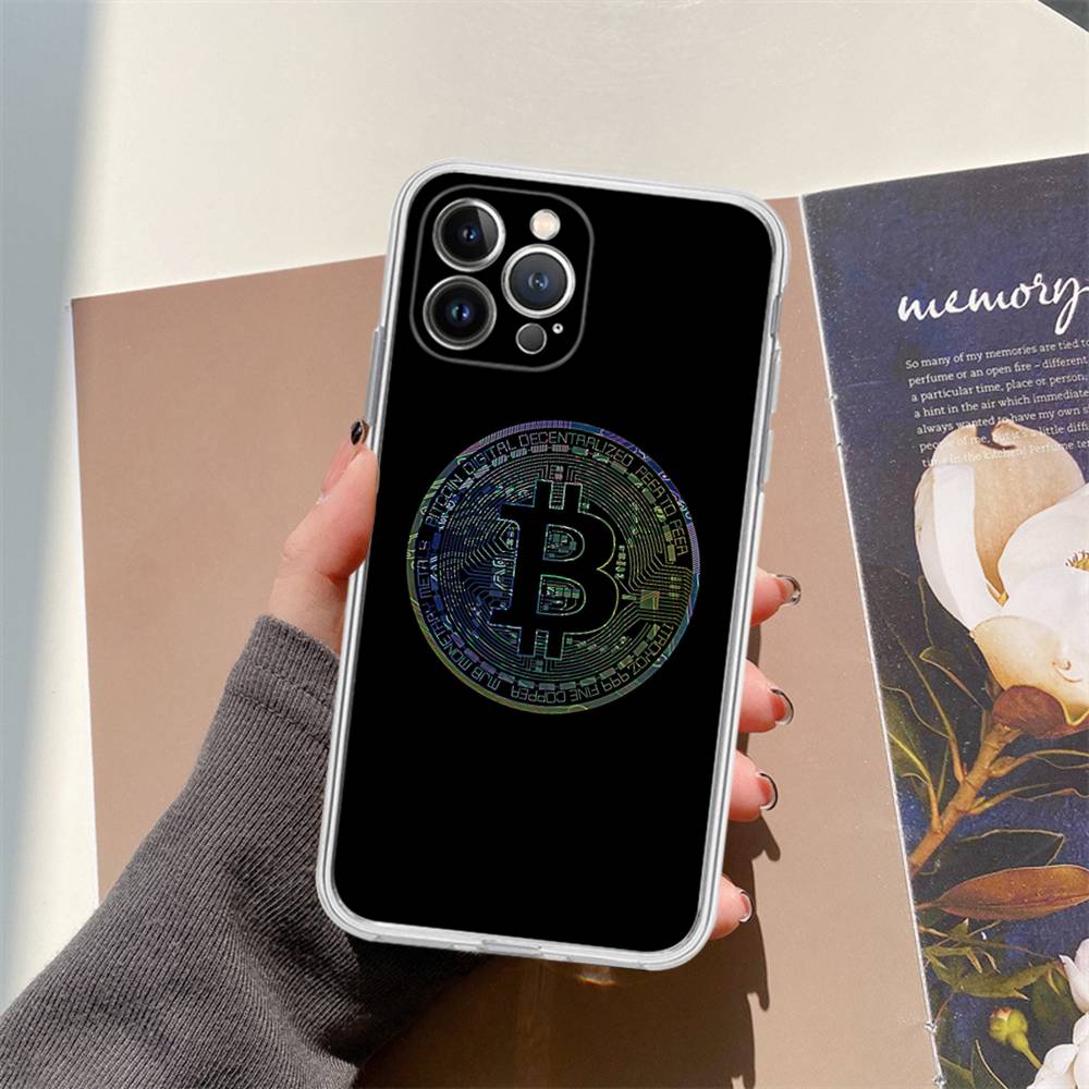 Bitcoin Phone Case For IPhone 17 16 15 14 13 12 11 Pro Max Plus Soft Cover Personalized DIY