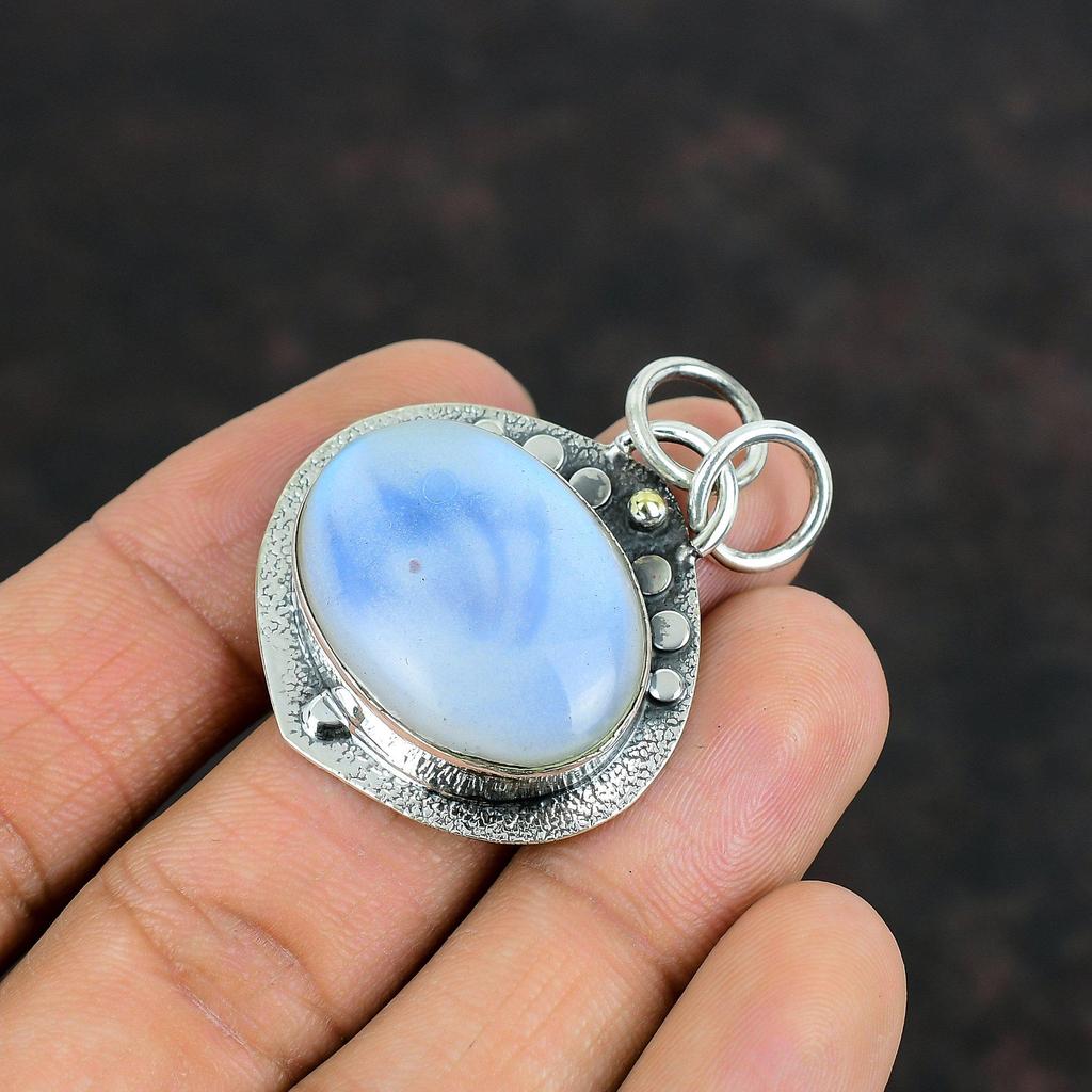 Rainbow Moonstone Pendant Handmade Jewelry Original Gemstone Pendant 925 Sterling Silver Pendant Moonstone Jewelry For Her Gifts For Mother