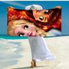 Ultra-Soft Beach Towel with Elsa Theme,Ideal for Pool - Camping, Diving - Perfect Travel Essential, Vibrant Beach Towel.
