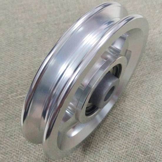 Pulley Wheel Smooth Surface Easy to Replace Replacement Aluminium Alloy Bearing Pulley Wheel