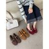 2025 Autumn and Winter Women's Shoes Flat-soled Mao Mao Single Shoes