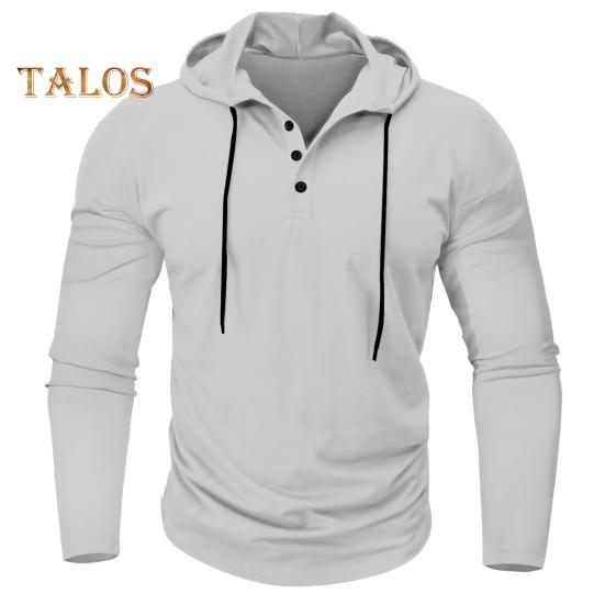Podzim Jaro Muži Košile S kapucí Stahovací šňůrka Dlouhé rukávy Svetr Tenký Jednobarevný Střední délka Běžné Denní nošení Práce Škola Sportovní Top