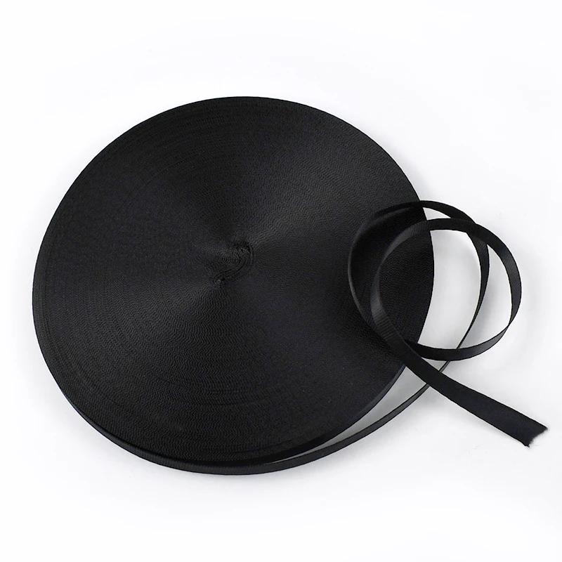 Meetee 45Meters 10mm Nylon Webbing Belt Straps Decorative Ribbon Band Lanyards Bias Binding Tape DIY Handmade Sewing Accessories