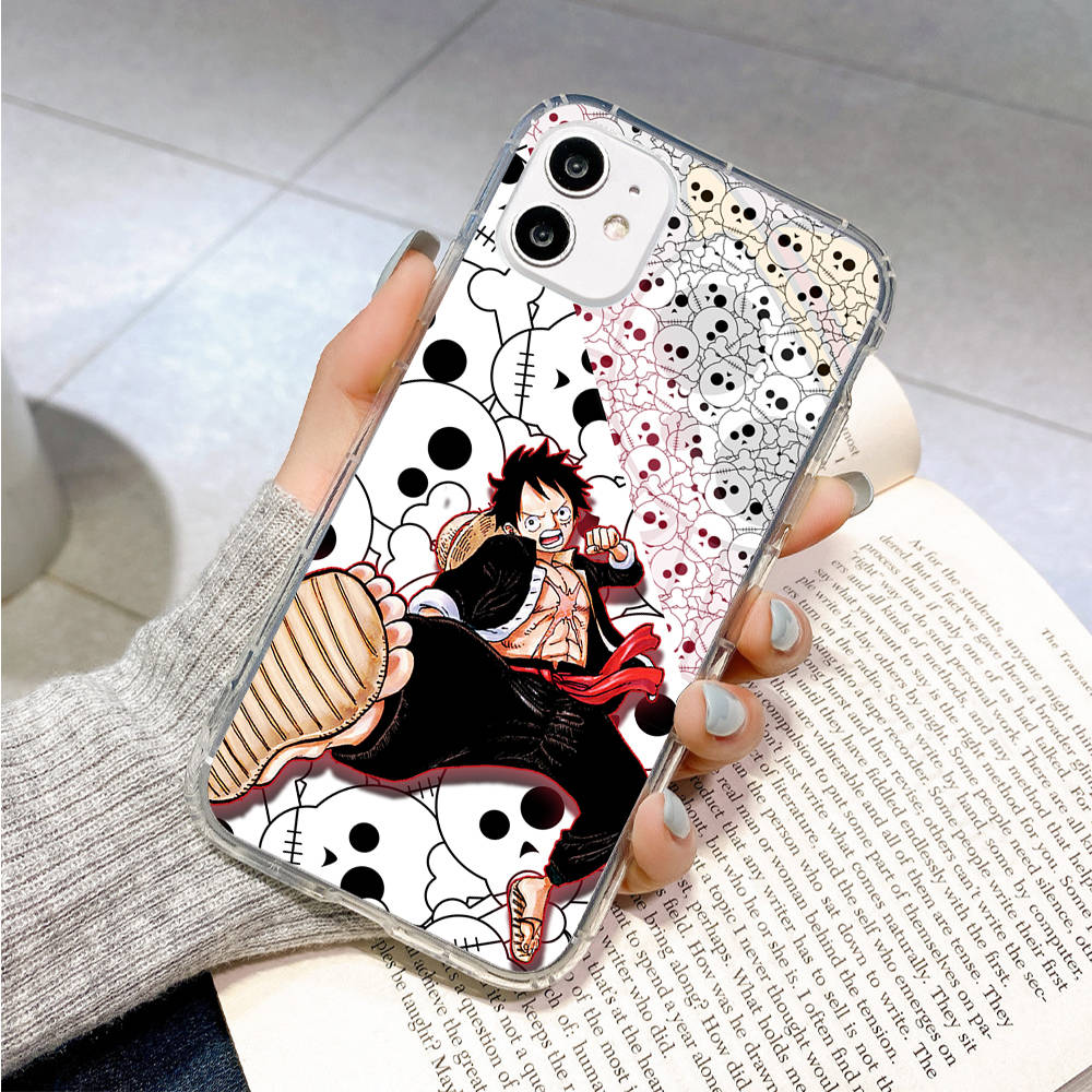 Case for Samsung A04 A14 A23 A34 A54 M23 M33 M52 M53 Realme 10 9 C30S C35 C55 VIVO Y02S Y21 Y51 X80 Pro Transparent Cover WI63 One Piece Luffy