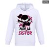 Cute Game NINJA KIDZ Hoodie Pullover Boys Girls Cartoon 3D Printed Sweatshirts Child Anime Casual Long Sleeve Tops