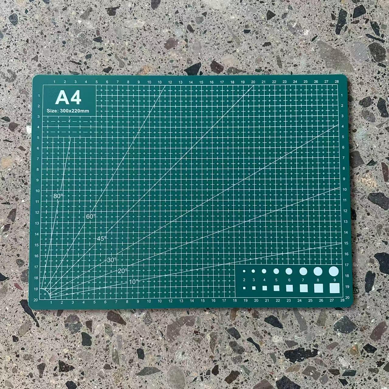 

A1-A6 Двусторонняя зеленая самовосстанавливающаяся подложка для резки, 2,3 мм, для бумаги, искусства и гравировки.