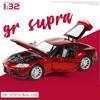 Diecast 1/32 Alloy Model Cars Toys Toyota Supra JDM Miniature Dream Supercar for Children Collectible Gifts Metal Vehicles Boys Hottoys