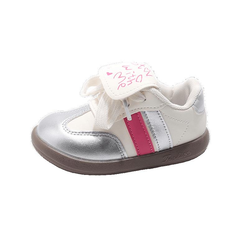 Children's sports shoes 2025 new summer cute shoelaces small multi-flower casual shoes college style running shoes classmates