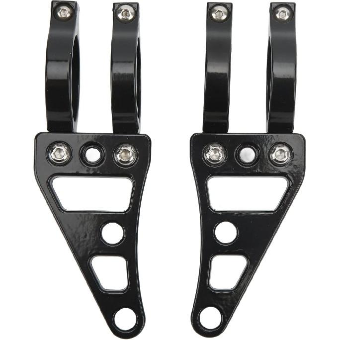 Fork Headlight Mount Bracket, Aluminum Alloy Head Lamp Holder Clamps 2 Pcs Fork Headlight Mount Bracket 41mm Motorcycle Head Lamp Holder Clamps