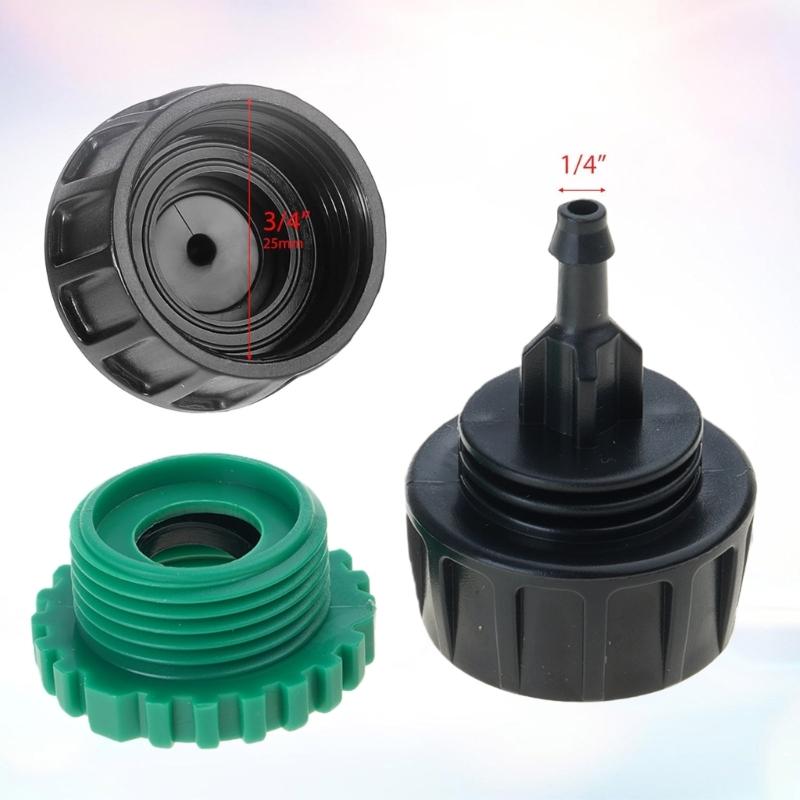 4Pcs Heavy Type Barbed Hose Adapters Plastic Irrigation Connectors For Garden Tubing Secure Leakproof Connection