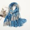 Fashion Luxury Ink Painting Floral Tassel Viscose Shawl Scarf Lady High Quality Wrap Pashmina Stole Bufandas Muslim Hijab