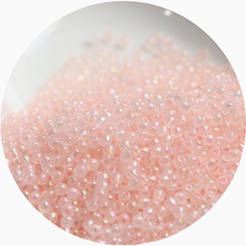 2mm Irisierende Glas-Samenperlen: Cremige Wolke für DIY Schmuck & Armbänder