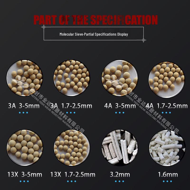 Molecular Sieve for Nitrogen & Oxygen Generators: 3A, 4A, 5A, 13X Types for Air Compressor Desiccant.
