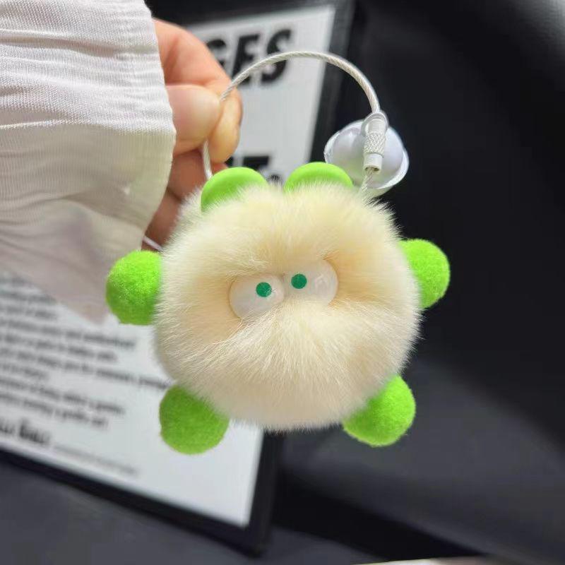 INS Style Cute Rabbit Fur Elf Plush Keychain Pendant