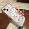 Cute soft cute cat iPhone11Promax mobile phone case Transparent application Apple 11promax cream case 11